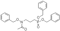 P-[3-[Acetyl(phenylmethoxy)amino]propyl]phosphonic acid bis(phenylmethyl) ester molecular structure (CAS 1003599-68-5)