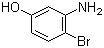 3-氨基-4-溴苯酚分子结构 (CAS 100367-37-1)