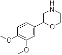 2-(3,4-二甲氧基苯基)吗啉分子结构 (CAS 100370-59-0)