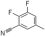 2,3-二氟-5-甲基苯甲腈分子结构 (CAS 1003712-18-2)