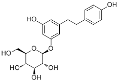 二氢白藜芦醇 3-O-葡萄糖甙分子结构 (CAS 100432-87-9)