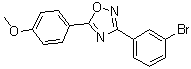 3-(3-溴苯基)-5-(4-甲氧基苯基)-1,2,4-恶二唑分子结构 (CAS 1004672-03-0)