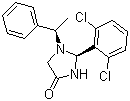 (2S)-2-(2,6-二氯苯基)-1-[(1R)-1-苯基乙基]-4-咪唑烷酮分子结构 (CAS 1004754-99-7)