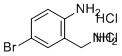 2-(氨基甲基)-4-溴苯胺二盐酸盐分子结构 (CAS 1004997-73-2)
