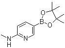 6-甲基氨基吡啶-3-硼酸频哪醇酯分子结构 (CAS 1005009-98-2)