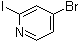 4-溴-2-碘吡啶分子结构 (CAS 100523-83-9)