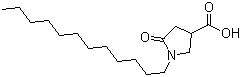 1-Dodecyl-5-oxopyrrolidine-3-carboxylic acid molecular structure (CAS 10054-21-4)