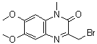 3-溴甲基-6,7-二甲氧基-1-甲基-2(1H)-喹喔啉酮分子结构 (CAS 100595-07-1)