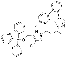氯沙坦三苯甲基醚分子结构 (CAS 1006062-28-7)