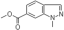 1-甲基-1H-吲唑-6-羧酸甲酯分子结构 (CAS 1007219-73-9)