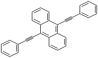 9,10-双苯乙炔基蒽分子结构 (CAS 10075-85-1)
