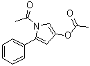 N-乙酰基-3-乙酰氧基-5-苯基吡咯分子结构 (CAS 100750-39-8)