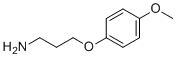 3-(4-甲氧基苯氧基)丙烷-1-胺分子结构 (CAS 100841-00-7)