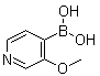 3-甲氧基吡啶-4-硼酸分子结构 (CAS 1008506-24-8)