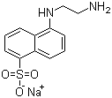 5-(2-氨基乙基氨基)-1-萘磺酸钠盐分子结构 (CAS 100900-07-0)