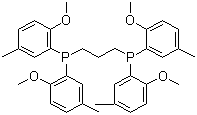 1,1'-(1,3-丙二基)双[1,1-双(2-甲氧基-5-甲基苯基)膦]分子结构 (CAS 1009033-22-0)