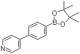 4-(4-吡啶基)苯硼酸频哪醇酯分子结构 (CAS 1009033-87-7)