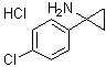 1-(4-Chlorophenyl)cyclopropanamine hydrochloride molecular structure (CAS 1009102-44-6)