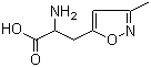 3-(3-甲基-5-异恶唑基)丙氨酸分子结构 (CAS 100959-34-0)