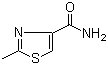 2-甲基噻唑-4-甲酰胺分子结构 (CAS 100959-91-9)