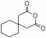 1,1-环己基二乙酸酐分子结构 (CAS 1010-26-0)