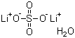 一水硫酸锂分子结构 (CAS 10102-25-7)