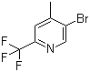 5-Bromo-4-methyl-2-(trifluoromethyl)pyridine molecular structure (CAS 1010422-51-1)