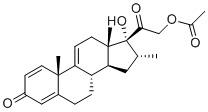 瓦莫洛龙乙酸酯分子结构 (CAS 10106-41-9)