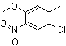 structure of CAS# 101080-03-9, 4-Chloro-5-methyl-2-nitroanisole;5-Chloro-2-methoxy-4-methyl-1-nitrobenzene