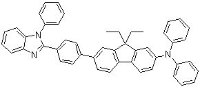 9,9-二乙基-N,N-二苯基-7-[4-(1-苯基-1H-苯并咪唑-2-基)苯基]-9H-芴-2-胺分子结构 (CAS 1010821-26-7)