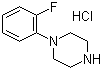 1-(2-氟苯基)哌嗪盐酸盐分子结构 (CAS 1011-16-1)