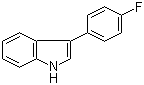 3-(4-氟苯基)吲哚分子结构 (CAS 101125-32-0)