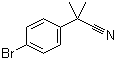 2-(4-溴苯基)-2-甲基丙腈分子结构 (CAS 101184-73-0)