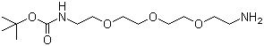 13-氨基-5,8,11-三氧杂-2-氮杂十三烷酸 1,1-二甲基乙酯分子结构 (CAS 101187-40-0)