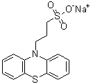 10H-吩噻嗪-10-丙烷磺酸钠分子结构 (CAS 101199-38-6)