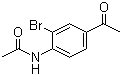 4'-乙酰胺基-3'-溴苯乙酮分子结构 (CAS 101209-08-9)