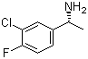 (R)-1-(3-氯-4-氟苯基)乙胺分子结构 (CAS 1012305-33-7)