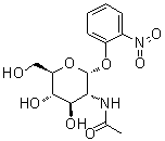 2'-硝基苯基2-乙酰氨基-2-脱氧-alpha-D-吡喃葡萄糖苷分子结构 (CAS 10139-01-2)