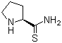 (S)-2-吡咯烷硫代甲酰胺分子结构 (CAS 101410-20-2)
