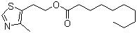 4-甲基-5-噻唑基乙醇癸酸酯分子结构 (CAS 101426-31-7)