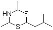 2-异丁基-4,6-二甲基二氢-l,3,5-二噻嗪分子结构 (CAS 101517-87-7)