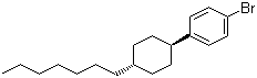 反式-1-溴-4-(4-庚基环己基)苯分子结构 (CAS 101532-38-1)