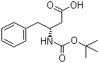 (R)-3-叔丁氧羰基氨基-4-苯基丁酸分子结构 (CAS 101555-61-7)