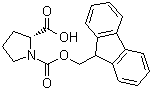 Fmoc-D-脯氨酸分子结构 (CAS 101555-62-8)