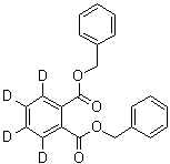 3,4,5,6-四氘代-1,2-苯二甲酸二苄酯分子结构 (CAS 1015854-62-2)