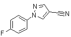 1-(4-氟苯基)-1H-吡唑-4-甲腈分子结构 (CAS 1015862-36-8)