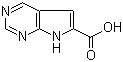structure of CAS# 1016241-64-7, 7H-Pyrrolo[2,3-d]pyrimidine-6-carboxylic acid