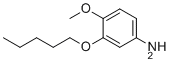 4-甲氧基-3-(戊氧基)苯胺分子结构 (CAS 1016515-28-8)