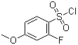 2-氟-4-甲氧基苯磺酰氯分子结构 (CAS 1016516-68-9)