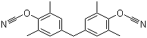 4,4'-亚甲双(2,6-二甲基苯基氰酸酯)分子结构 (CAS 101657-77-6)